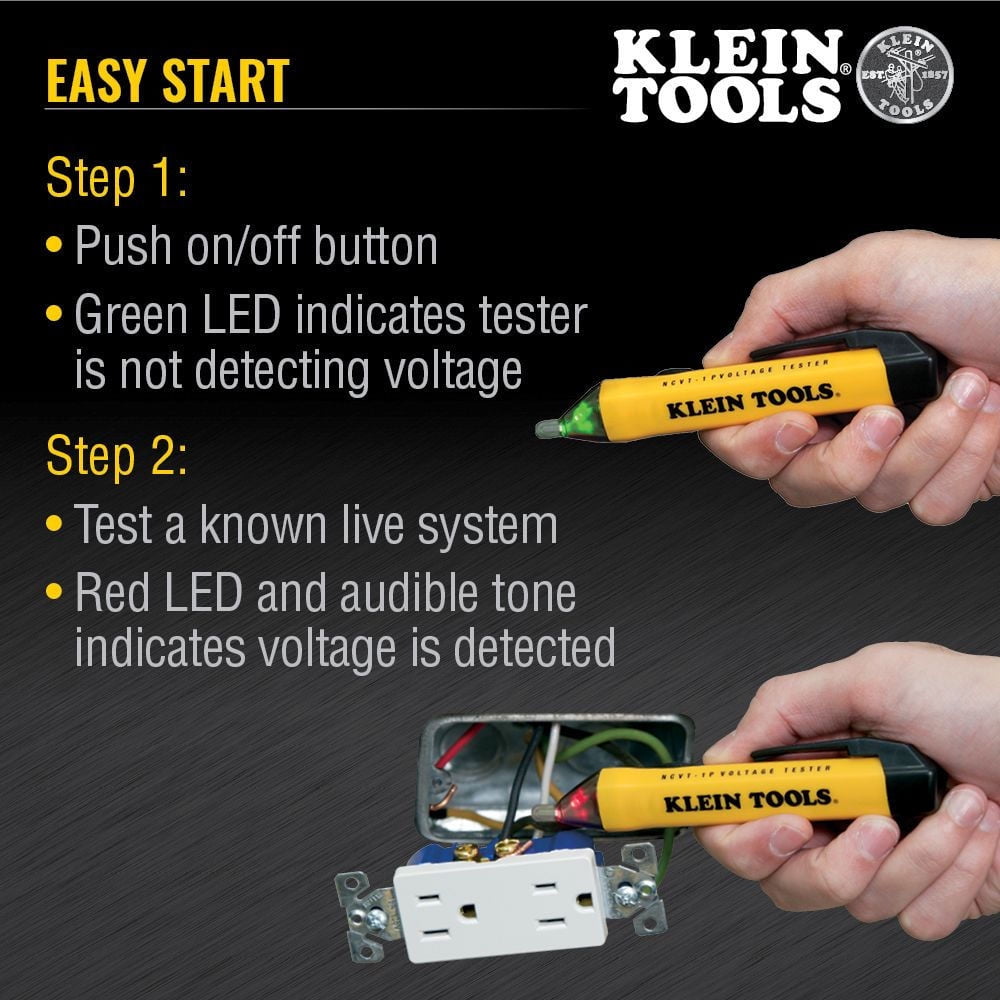 Klein Tools 69149P Digital Multimeter, Noncontact Voltage Tester and Electrical Outlet Test Kit