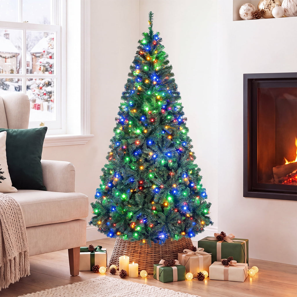 Costway 4Ft Pre-Lit Artificial Christmas Tree Hinged 100 LED Lights