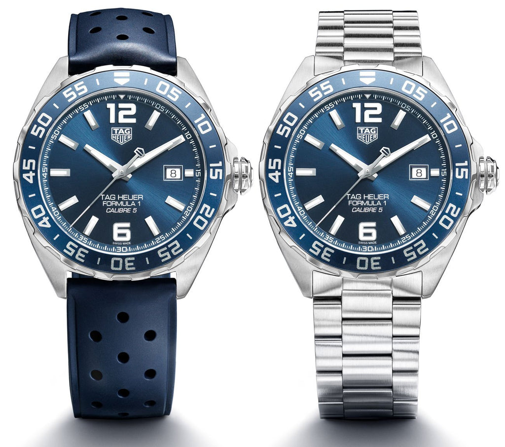 Tag Heuer Formula 1 Bucherer Blue Edition Rubber Strap Watch For Men Waz2015