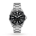 Tag Heuer Aquaracer Quartz Black Dial Stainless Steel Mens Watch Way101a Ba0746