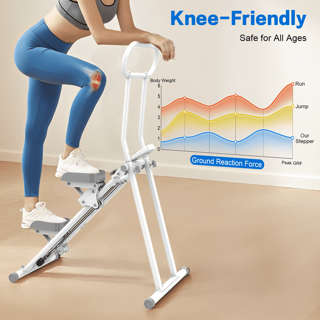HXD-ERGO Stair Stepper for Home, Full-Body Exercise Stair Climber, Compact Foldable Step Machines Designed for Home Workouts & Small Spaces