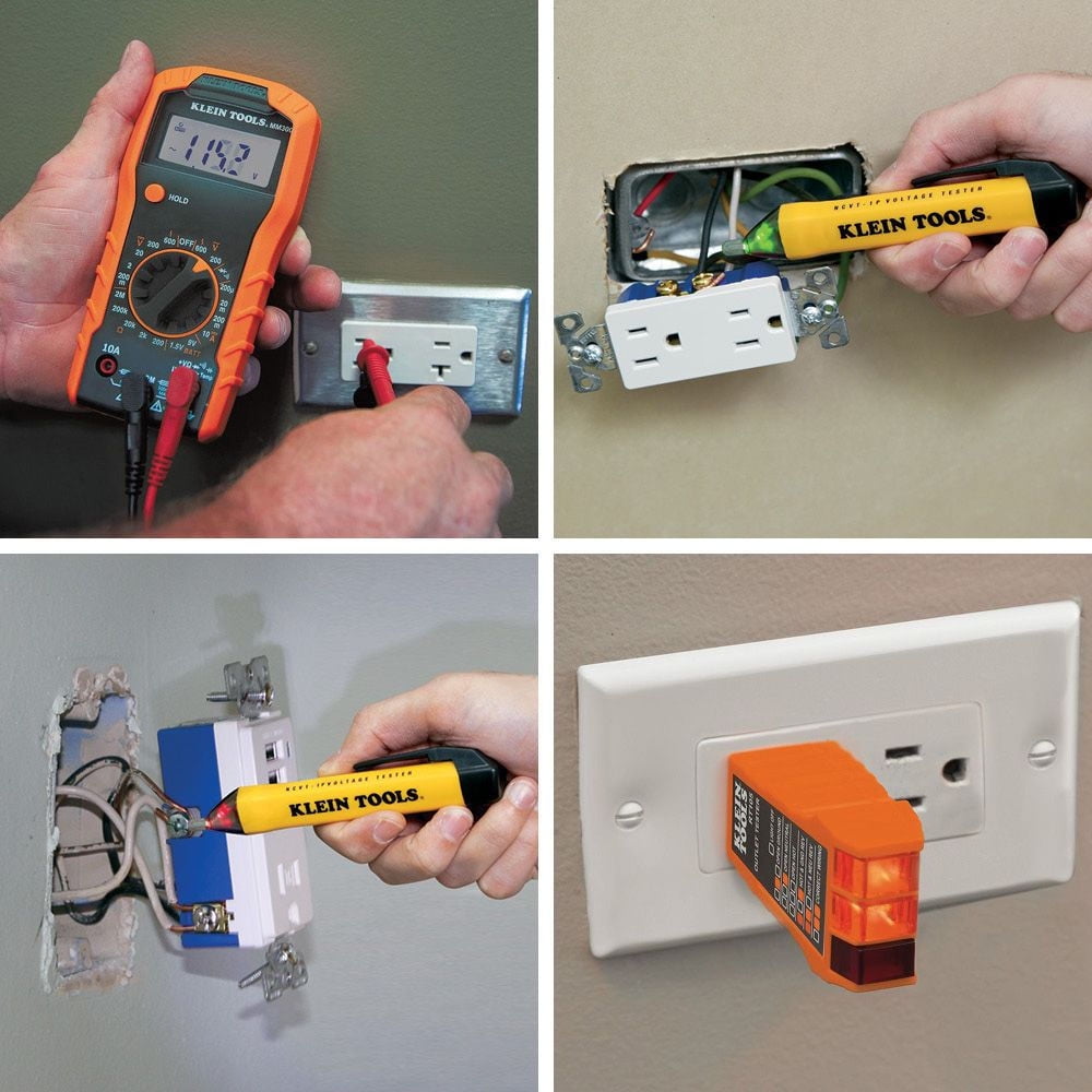 Klein Tools 69149P Digital Multimeter, Noncontact Voltage Tester and Electrical Outlet Test Kit