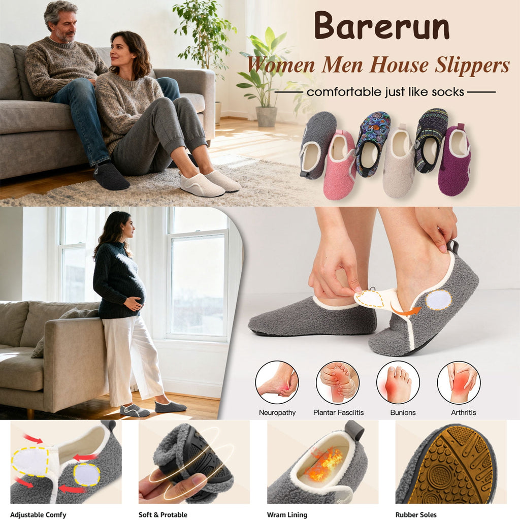 Slip On House Slippers for Home Bedroom