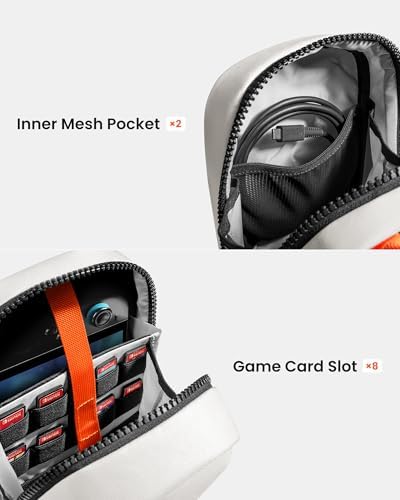 tomtoc Sling Carrying Bag for Nintendo Switch 2 with 8 Game Card Slots