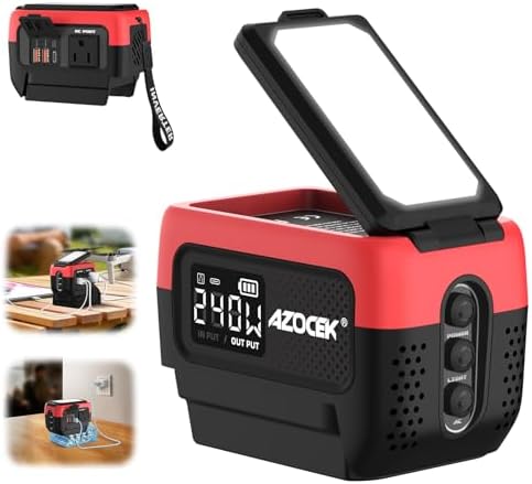 240W Power Inverter Pure Sine Wave Compatible with Milwaukee 18V Battery