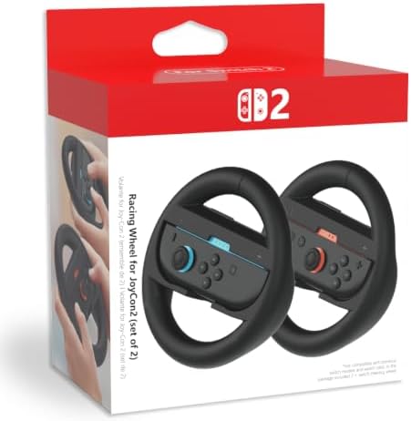 Switch 2 Steering Wheel for Nintendo Switch 2 JoyCon Racing Accessories