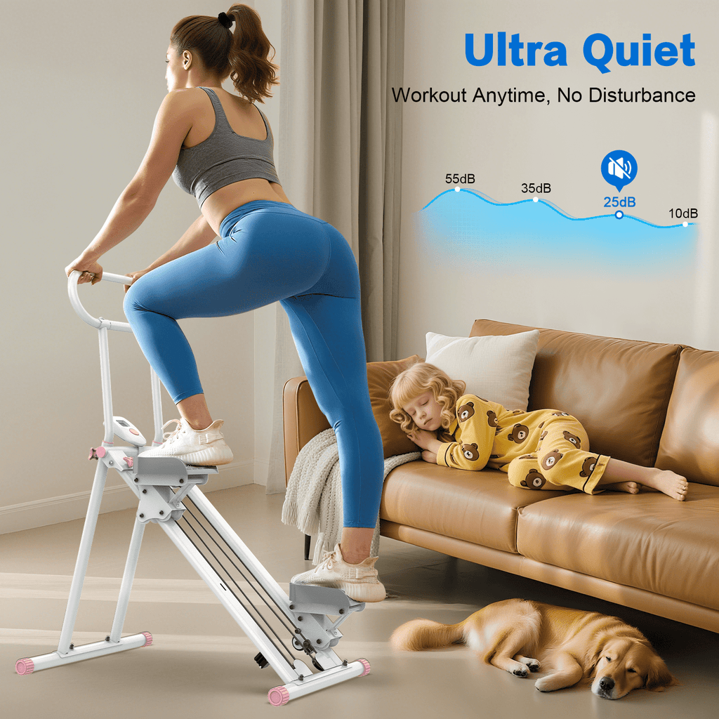HXD-ERGO Stair Stepper for Home, Full-Body Exercise Stair Climber, Compact Foldable Step Machines Designed for Home Workouts & Small Spaces