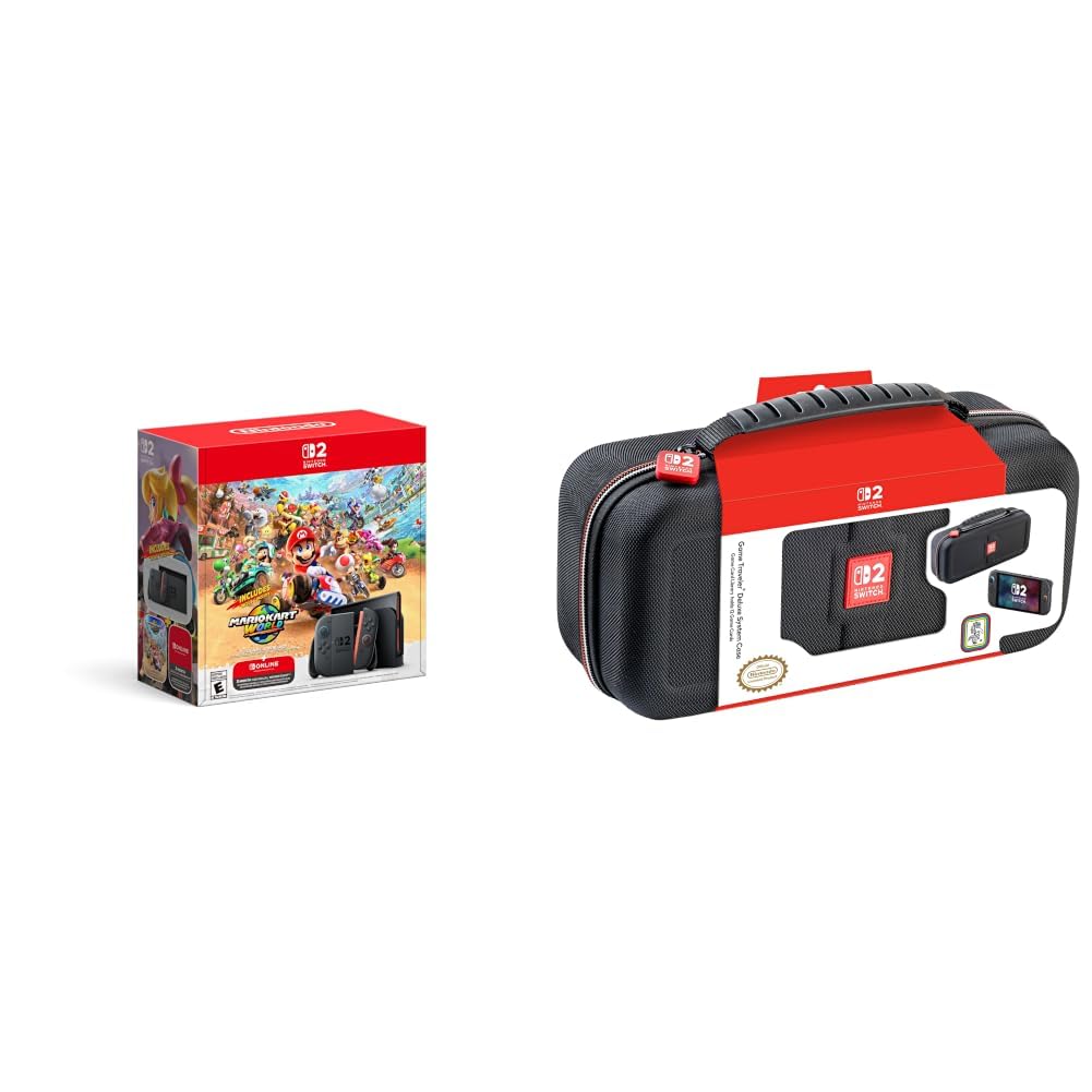 Nintendo Switch 2 + Mario Kart World Bundle (includes 3-month NSO Individual Membership) - Console + Case / Mario Kart World Bundle / Console + Case