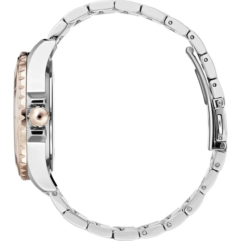 Hugo Boss Womens 1502446 Praise Two Tone Stainless Steel Watch With Rose Gold Accents