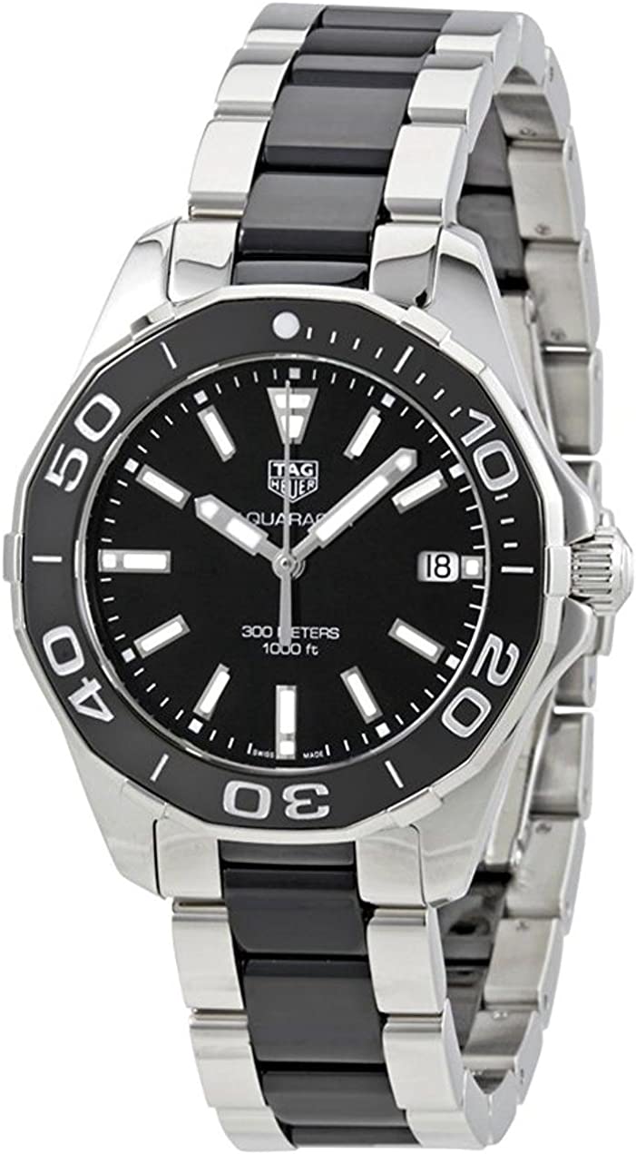 Tag Heuer Aquaracer Stainless Steel And Black Ceramic Ladies Watch