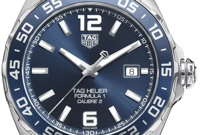 Tag Heuer Formula 1 Bucherer Blue Edition Rubber Strap Watch For Men Waz2015