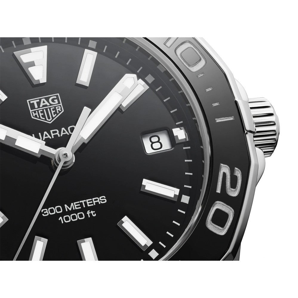 Tag Heuer Aquaracer Stainless Steel And Black Ceramic Ladies Watch