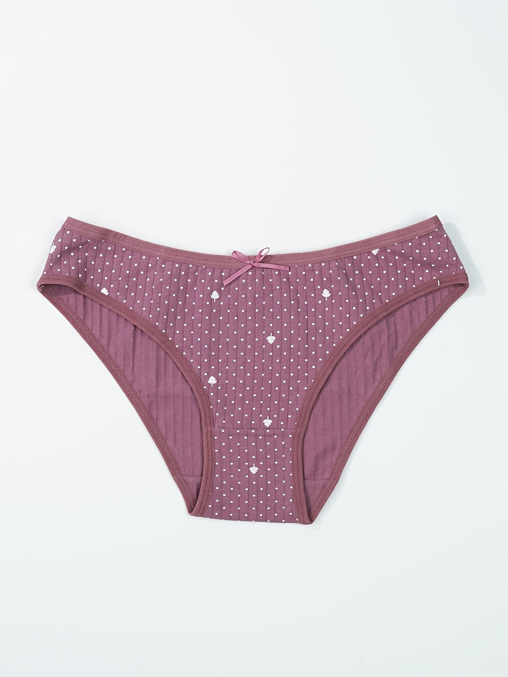 5-Pack Women'S 95% Soft Printed Briefs Comfortable Breathable Daily Underwear