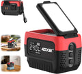 240W Power Inverter Pure Sine Wave Compatible with Milwaukee 18V Battery - Crimson