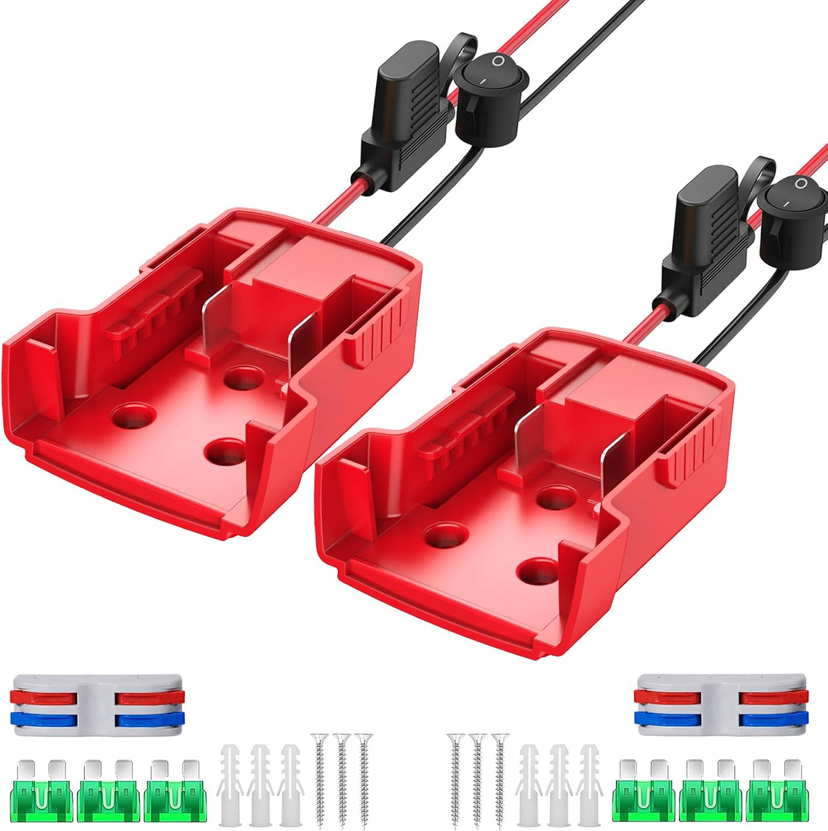 240W Power Inverter Pure Sine Wave Compatible with Milwaukee 18V Battery