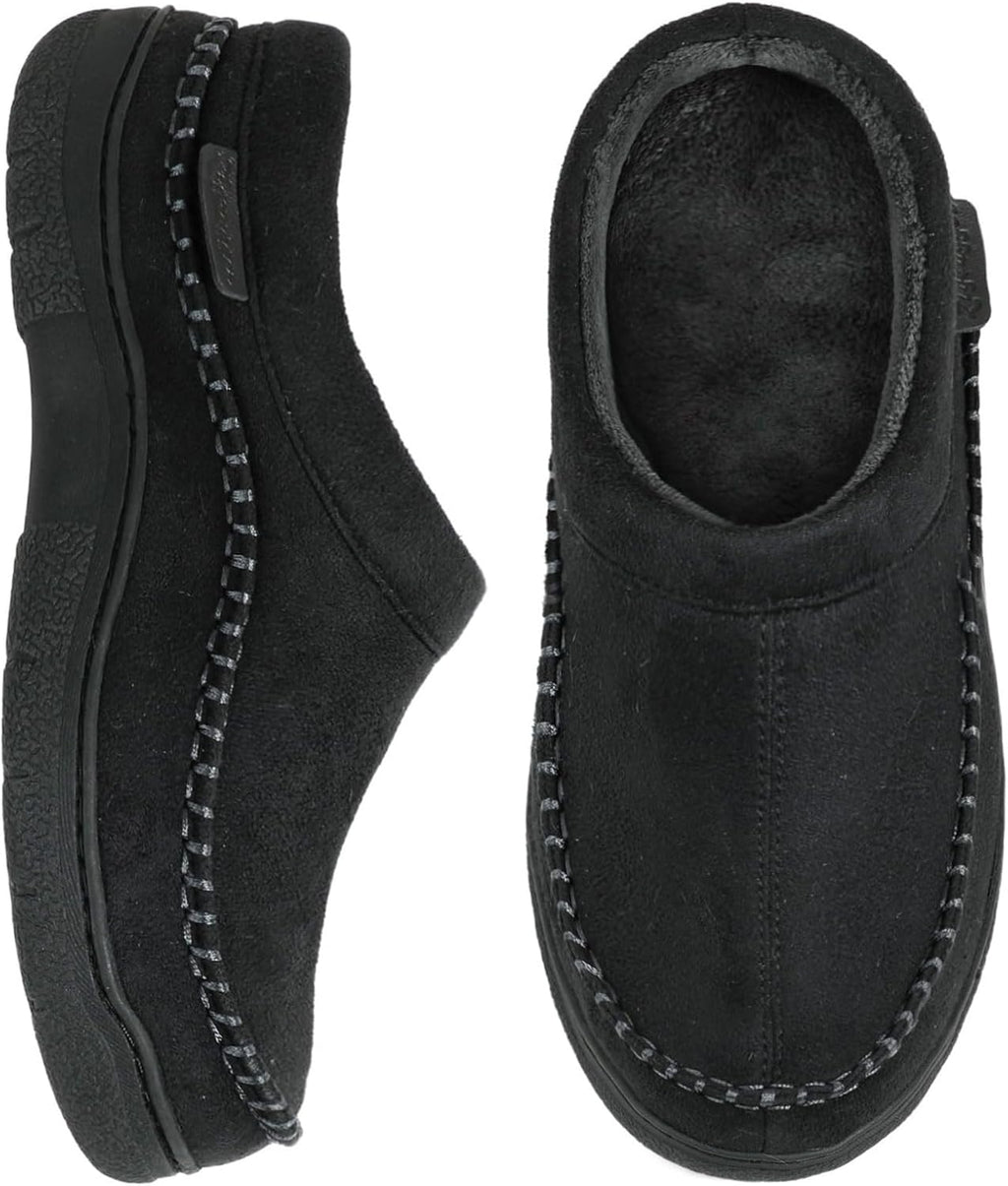 Men's Slip On Moccasin Slippers Indoor Outdoor
