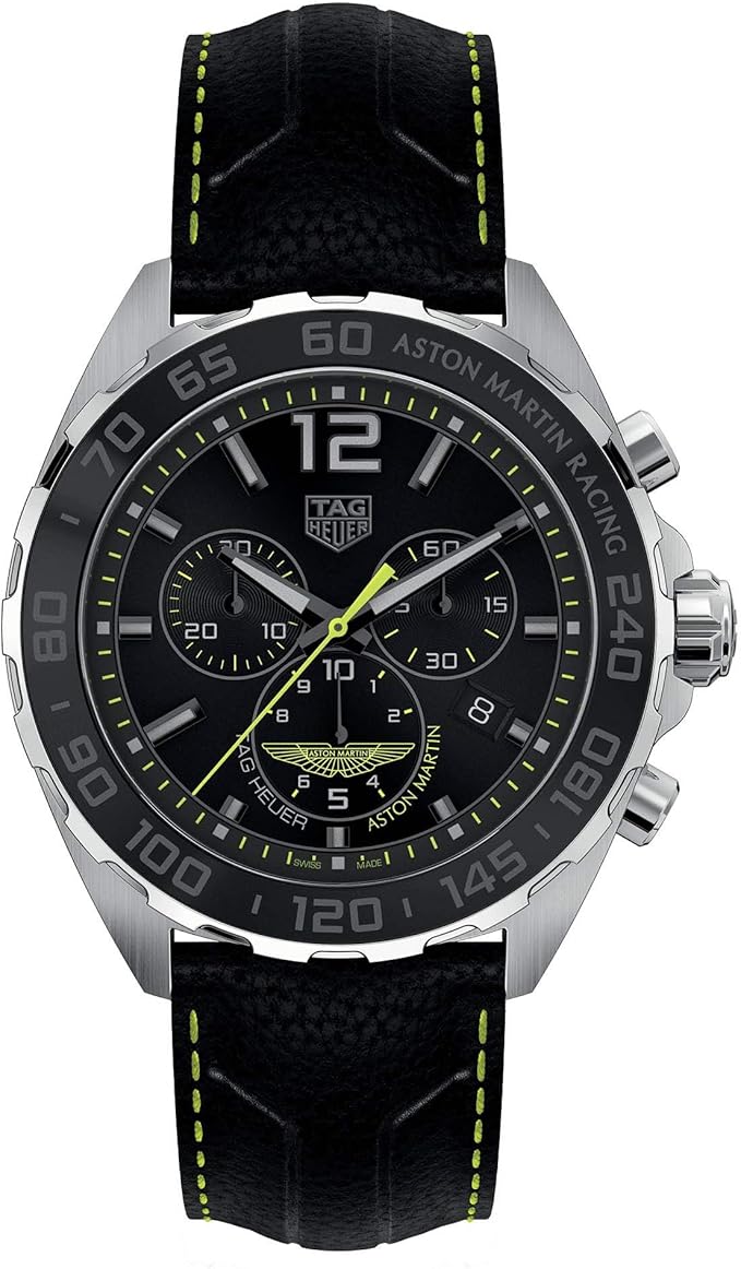 Tag Heuer Formula 1 Aston Martin Red Bull Racing Special Edition Quartz Chronograph 43mm Mens Watch Stainless Steel Case With Blue Textile Strap Blue Dial