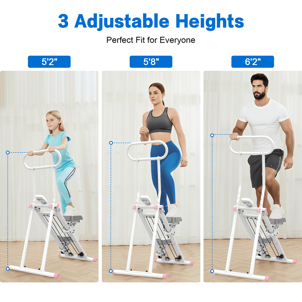 HXD-ERGO Stair Stepper for Home, Full-Body Exercise Stair Climber, Compact Foldable Step Machines Designed for Home Workouts & Small Spaces