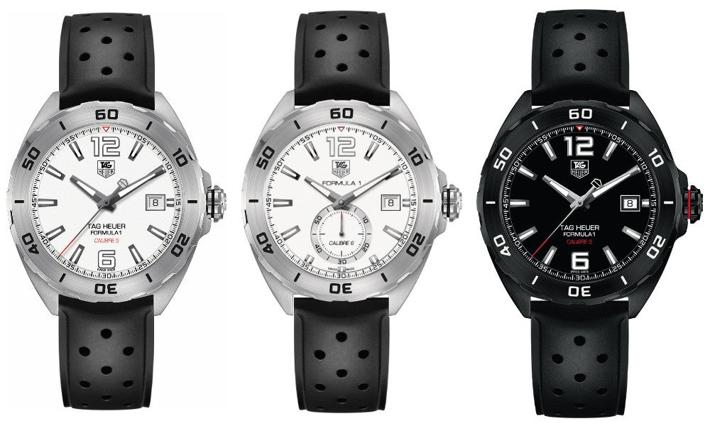 Tag Heuer Formula 1 Quartz White Dial Black Rubber Strap Watch For Men Waz2114 Ft8023