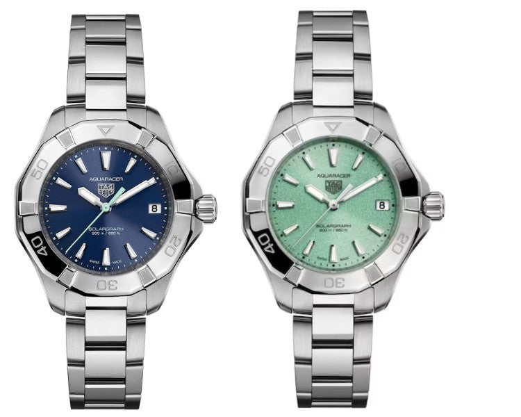 Tag Heuer Aquaracer Blue Dial Silver Steel Strap Watch For Women Wbd131d Ba0748