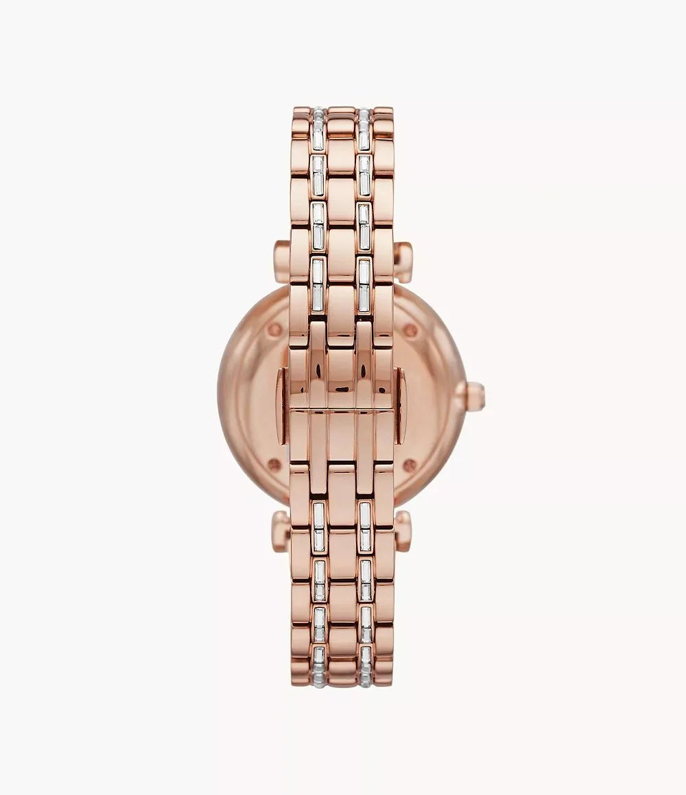 Emporio Armani Mens Ar11294 Rose Gold Tone Stainless Steel Chronograph Watch