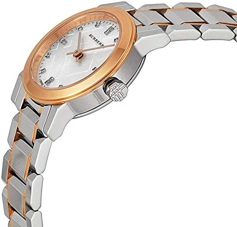 Burberry Ladies Watch The City Diamonds 26mm Two Tone Gold Bu9214