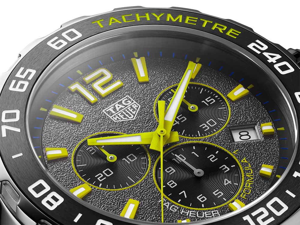 Tag Heuer Formula 1 Chronograph Grey Dial Silver Steel Strap Watch For Men Caz101ag Ba0842