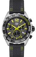 Tag Heuer Formula 1 Quartz Chronograph Grey Dial Black Nylon Strap Watch For Men Caz101ag Fc8304