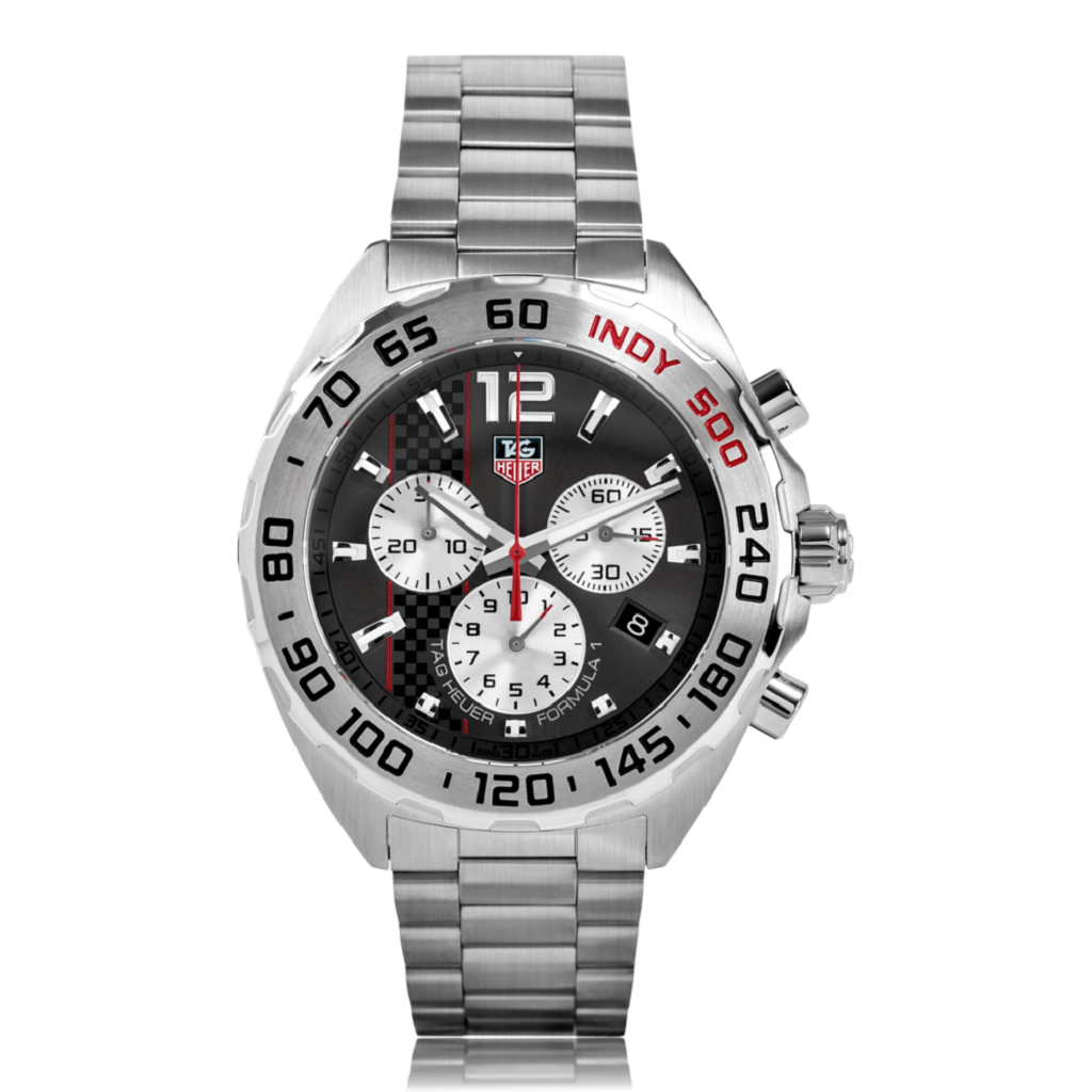 Tag Heuer Formula 1 Quartz Chronograph Grey Dial Silver Steel Strap Watch For Men Caz1114 Ba0877