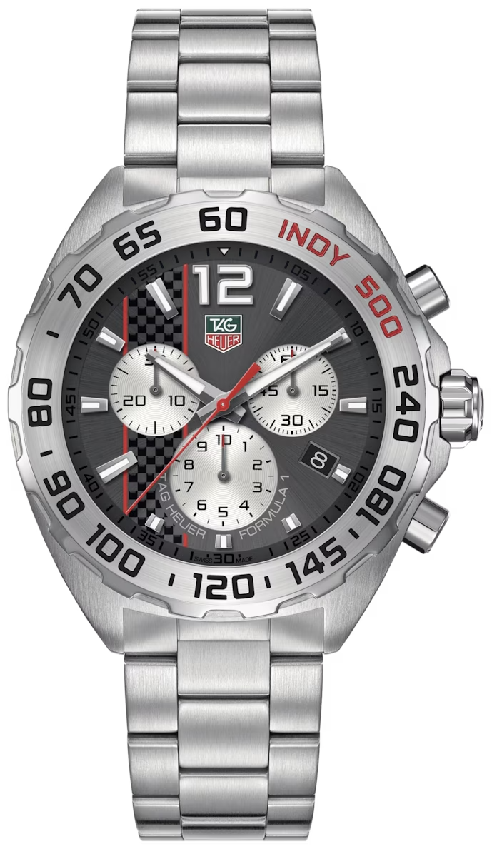 Tag Heuer Formula 1 Quartz Chronograph Grey Dial Silver Steel Strap Watch For Men Caz1114 Ba0877