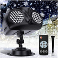 Christmas Snowflake Projector Lights Outdoor, LED Snowfall Projector, Remote Control Timing IP65 Waterproof, Dynamic Snowflakes Landscape Light for Xmas Holiday Party Decorations