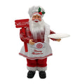 FashionCha Christmas Santa Claus Figurine Chef Santa Figurines Collectible Doll Accessories