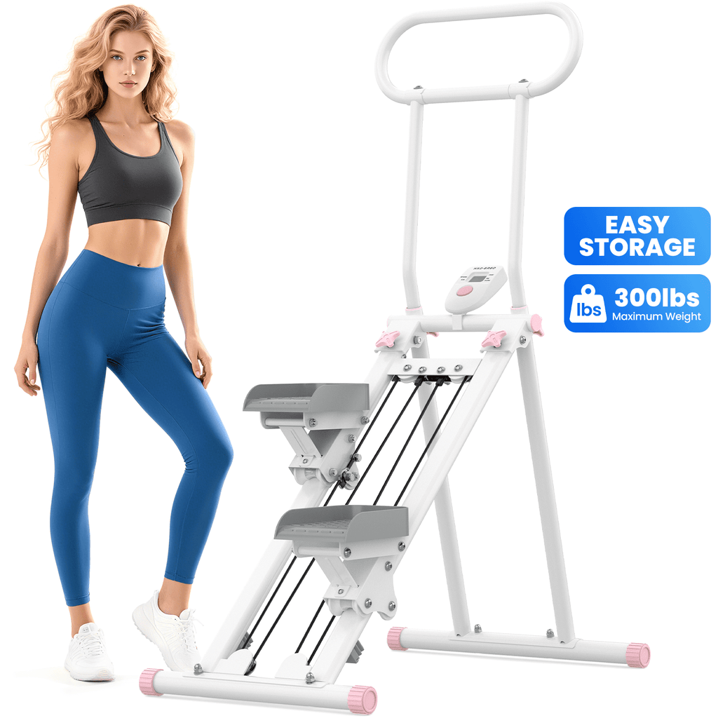 HXD-ERGO Stair Stepper for Home, Full-Body Exercise Stair Climber, Compact Foldable Step Machines Designed for Home Workouts & Small Spaces