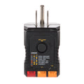 Hyper Tough GFCI Receptacle Tester with Wiring Fault Indicator, 95–125V AC