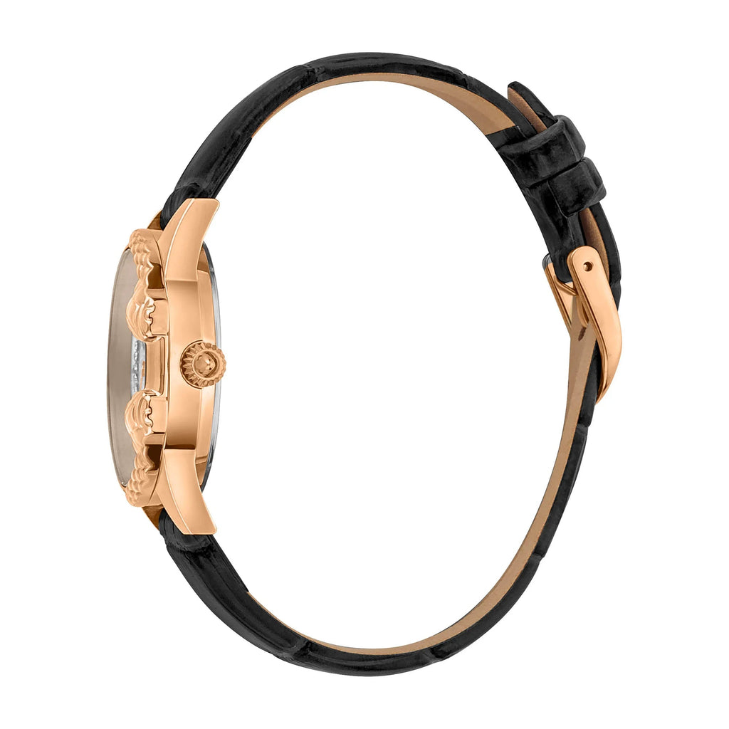Just Cavalli Set Catena Black Rose Gold Leather