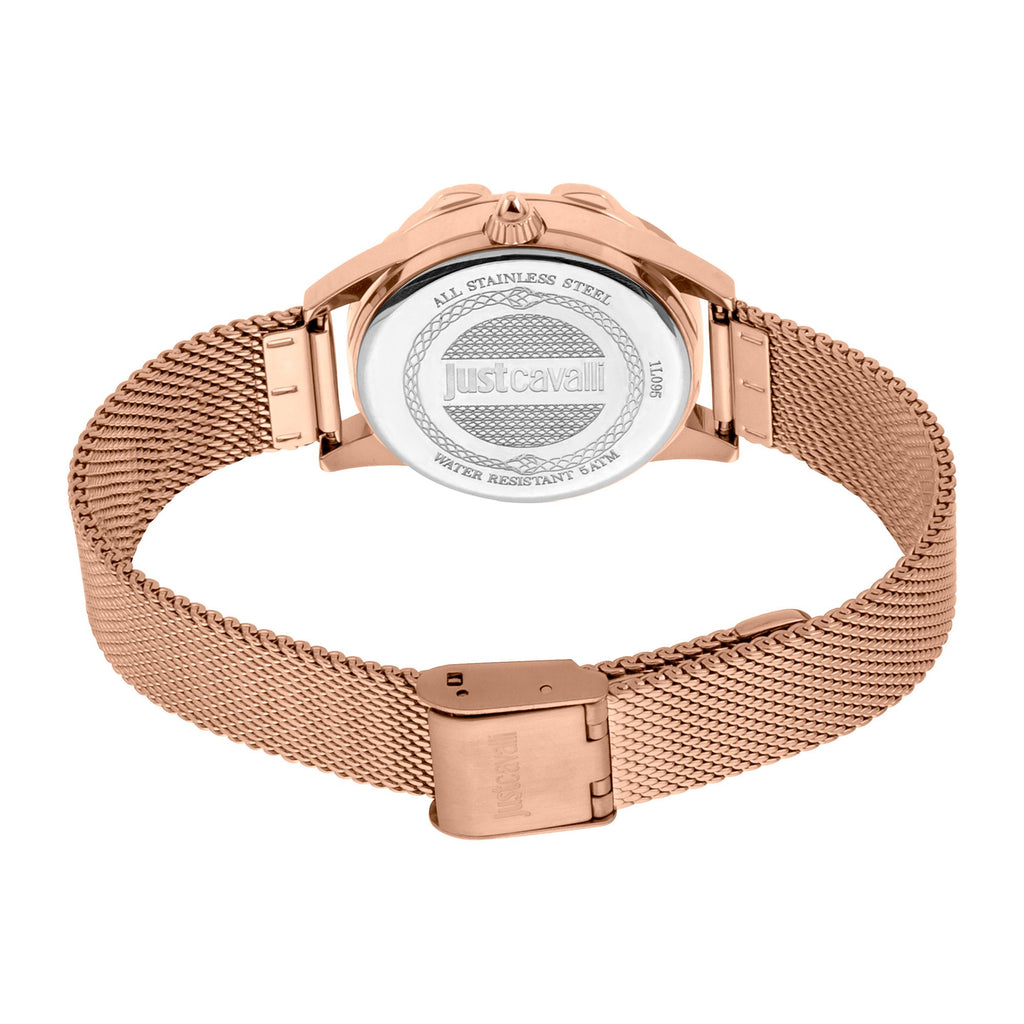 Just Cavalli JC Giro Steel Rose Gold Serpente Zircons