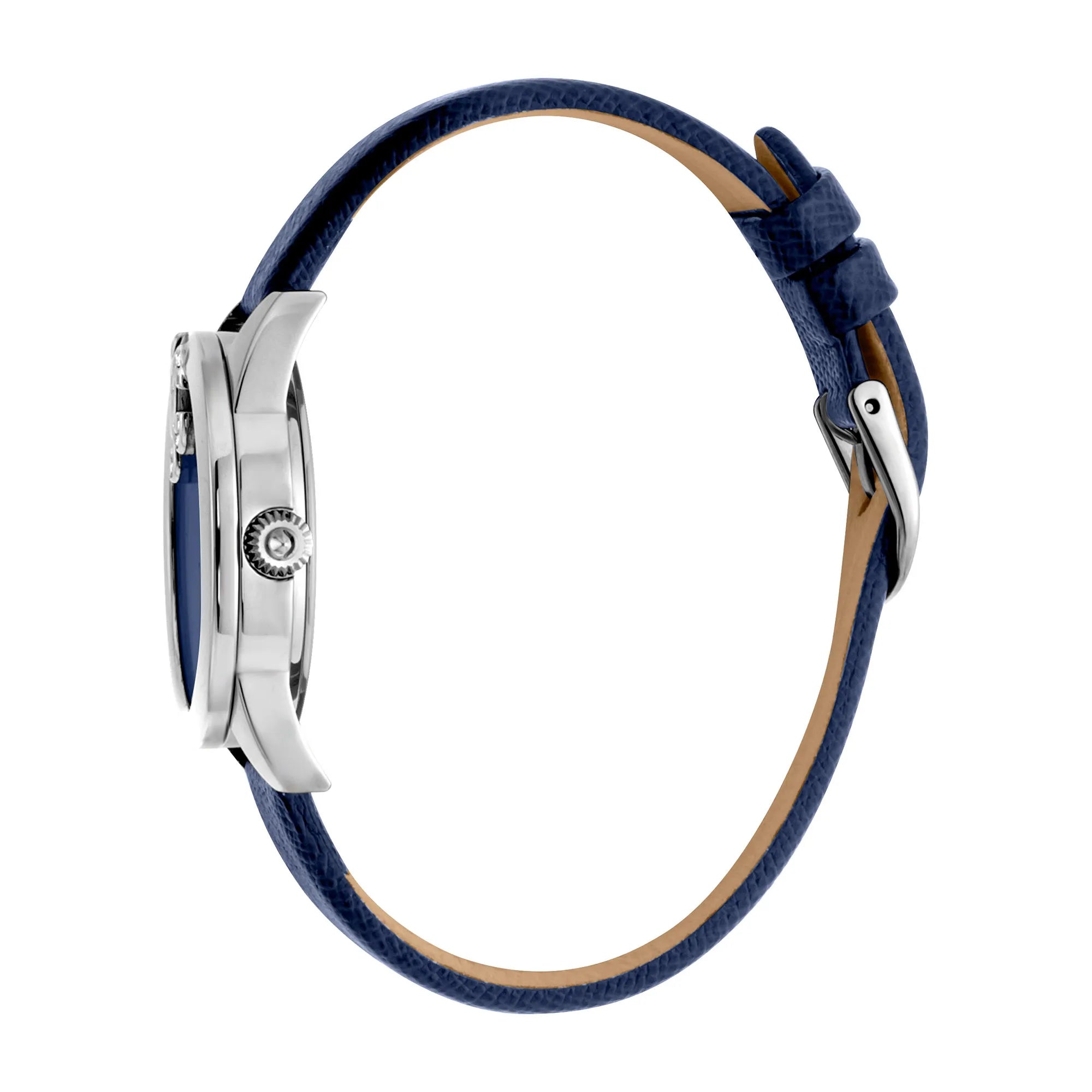 Just Cavalli Logomania SET Leather Blue Silver Zebra Zircons