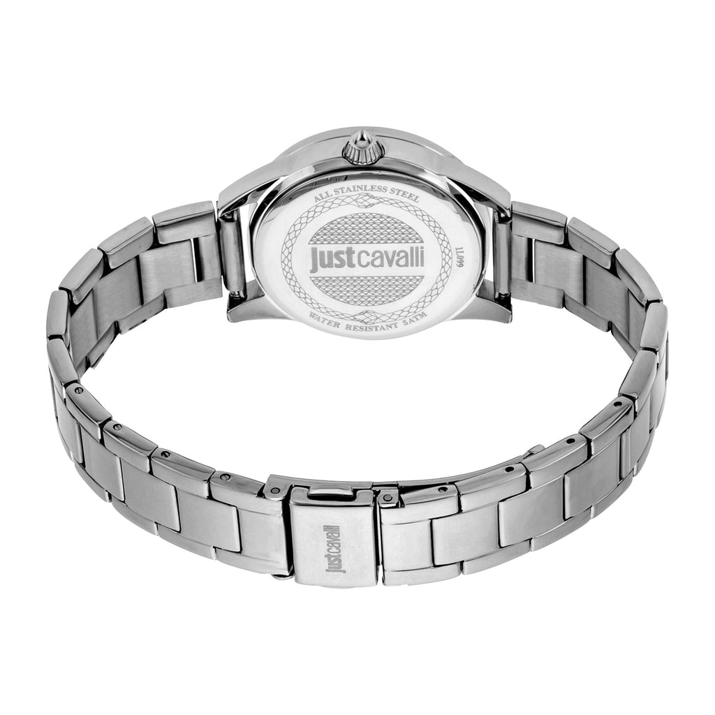Just Cavalli Logomania SET Steel Blue Zebra Zircons