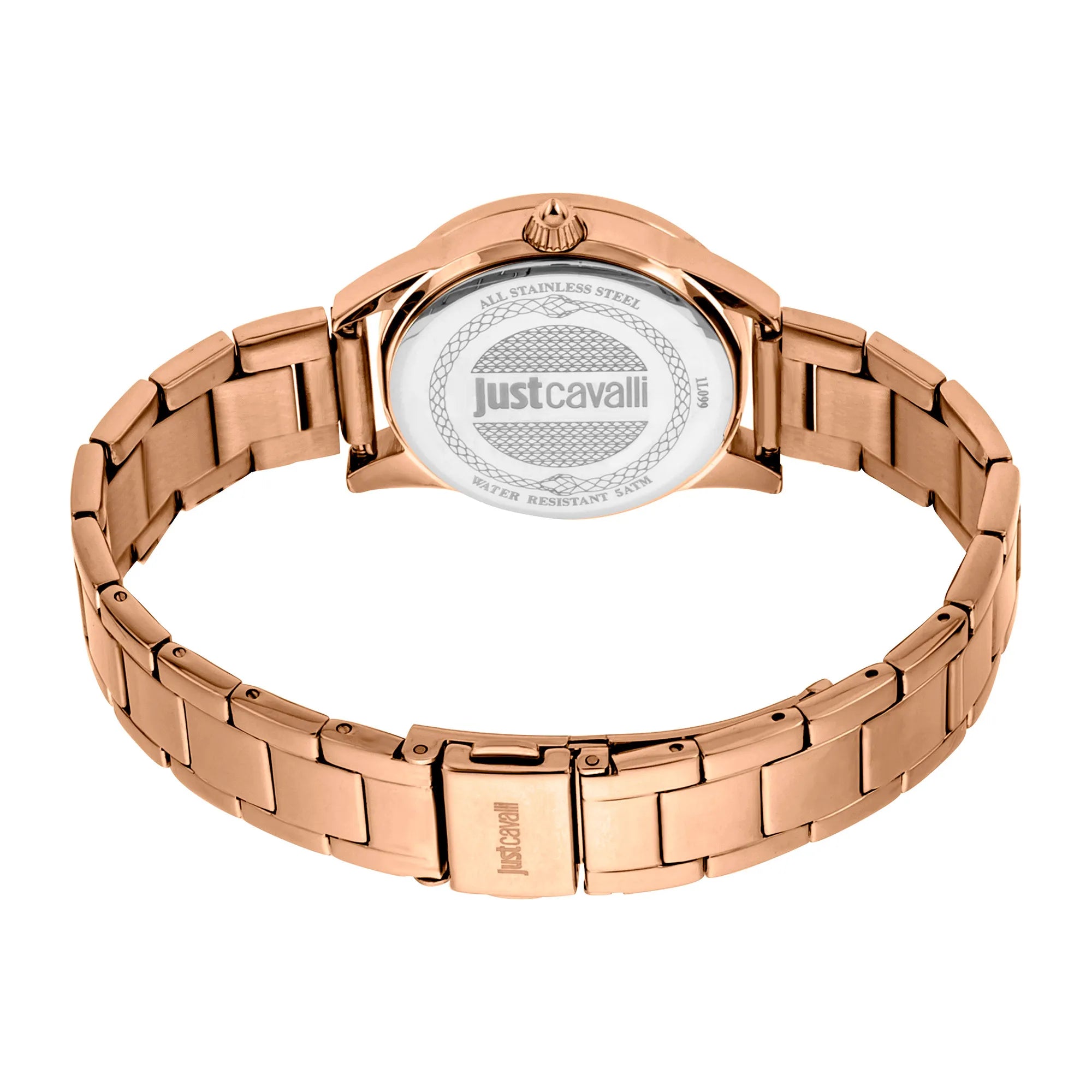 Just Cavalli Logomania SET Steel Rose Gold Zebra Zircons