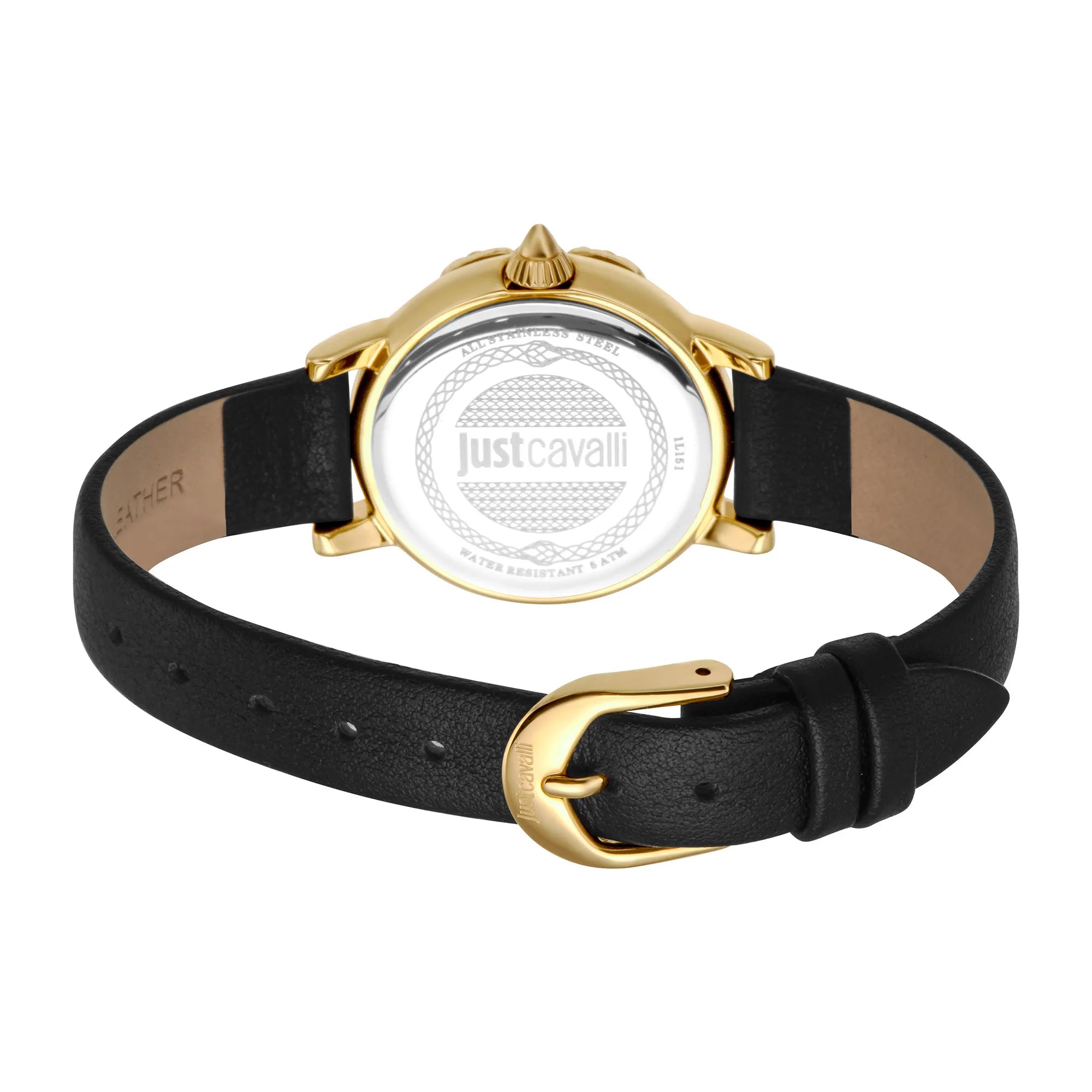 Just Cavalli Presto Leather Gold