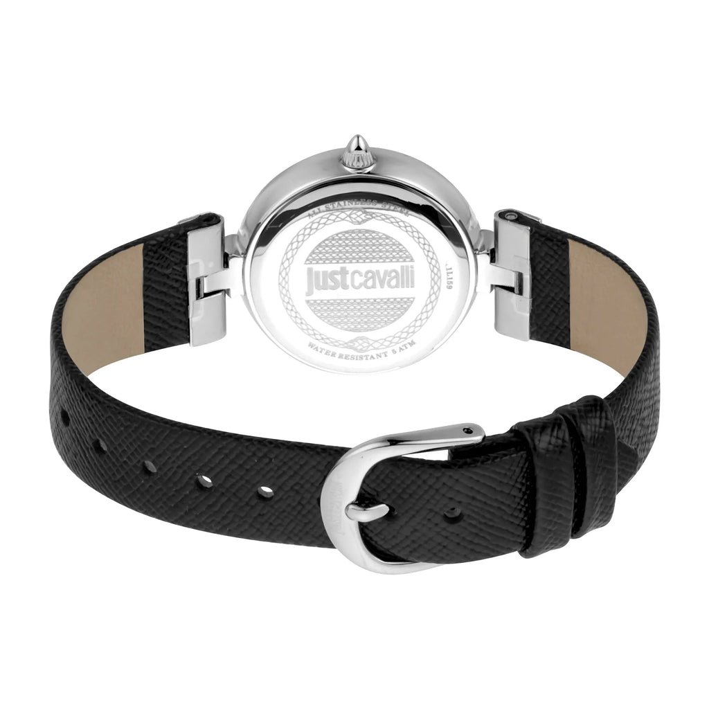 Just Cavalli Nobile Glam Leather Black