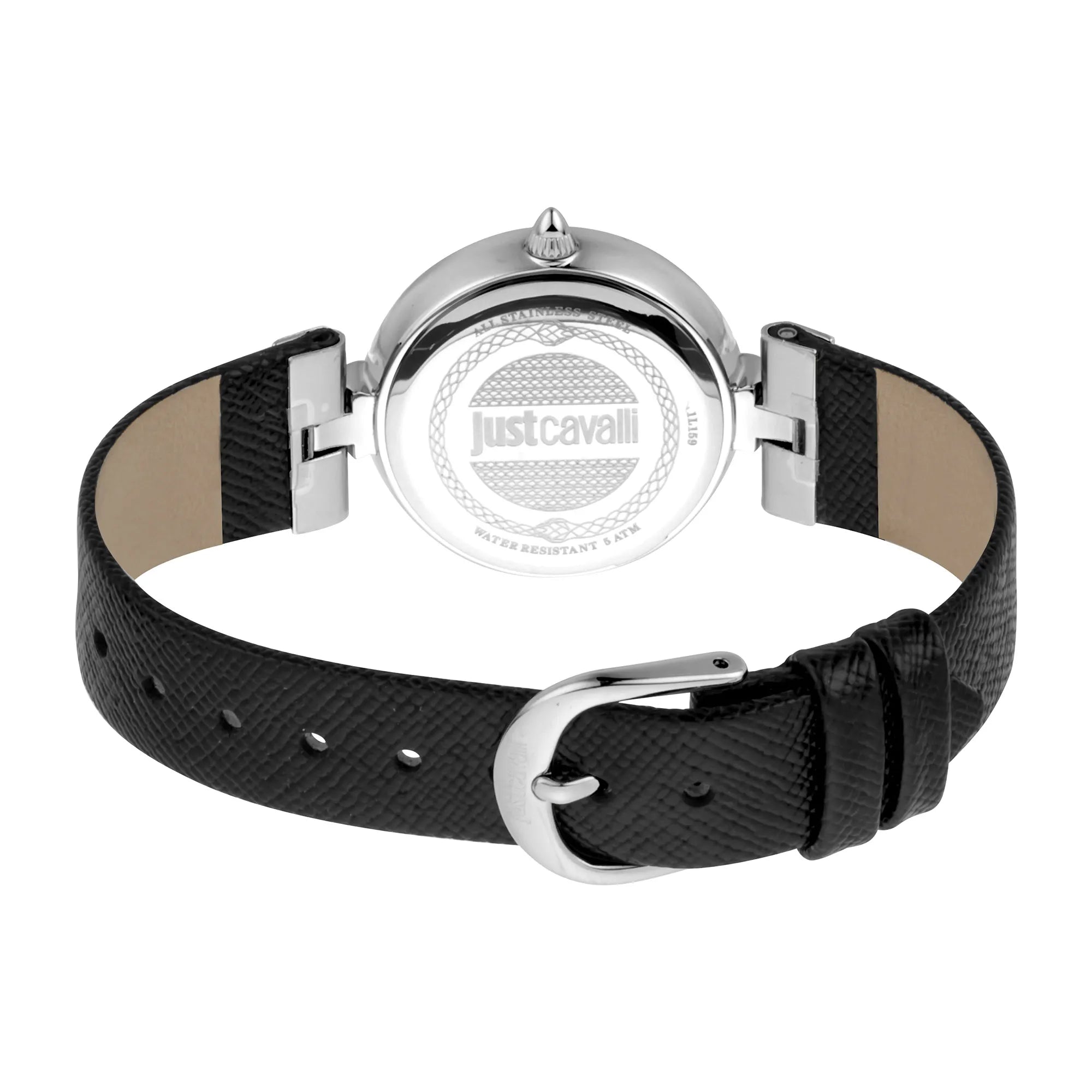 Just Cavalli Nobile Glam Leather Black