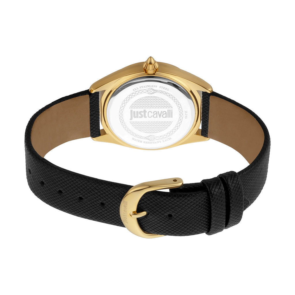 Just Cavalli Brillante Leather Gold