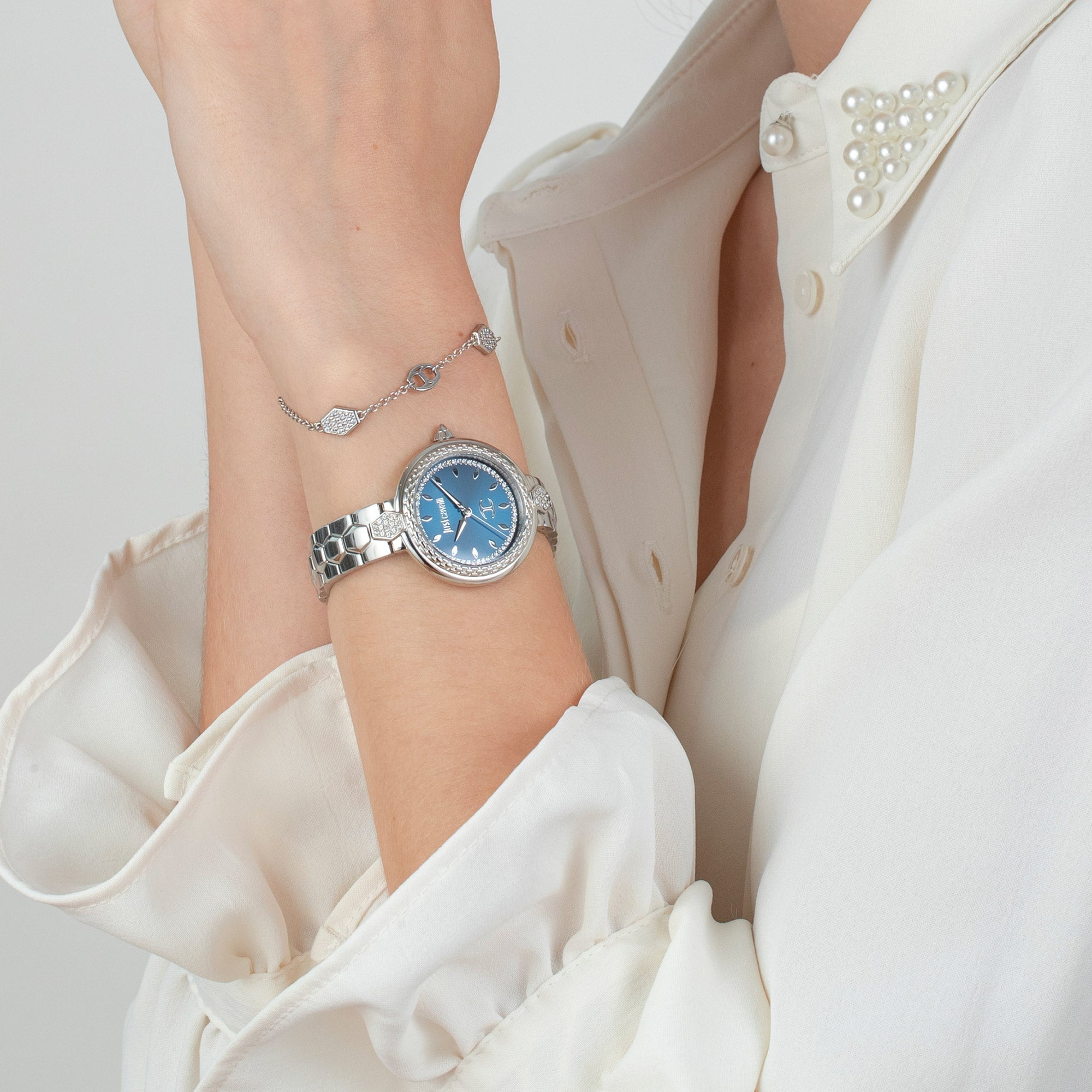 Just Cavalli Snake Creazione Silver Steel