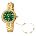 Just Cavalli Snake Creazione Yellow Gold Green