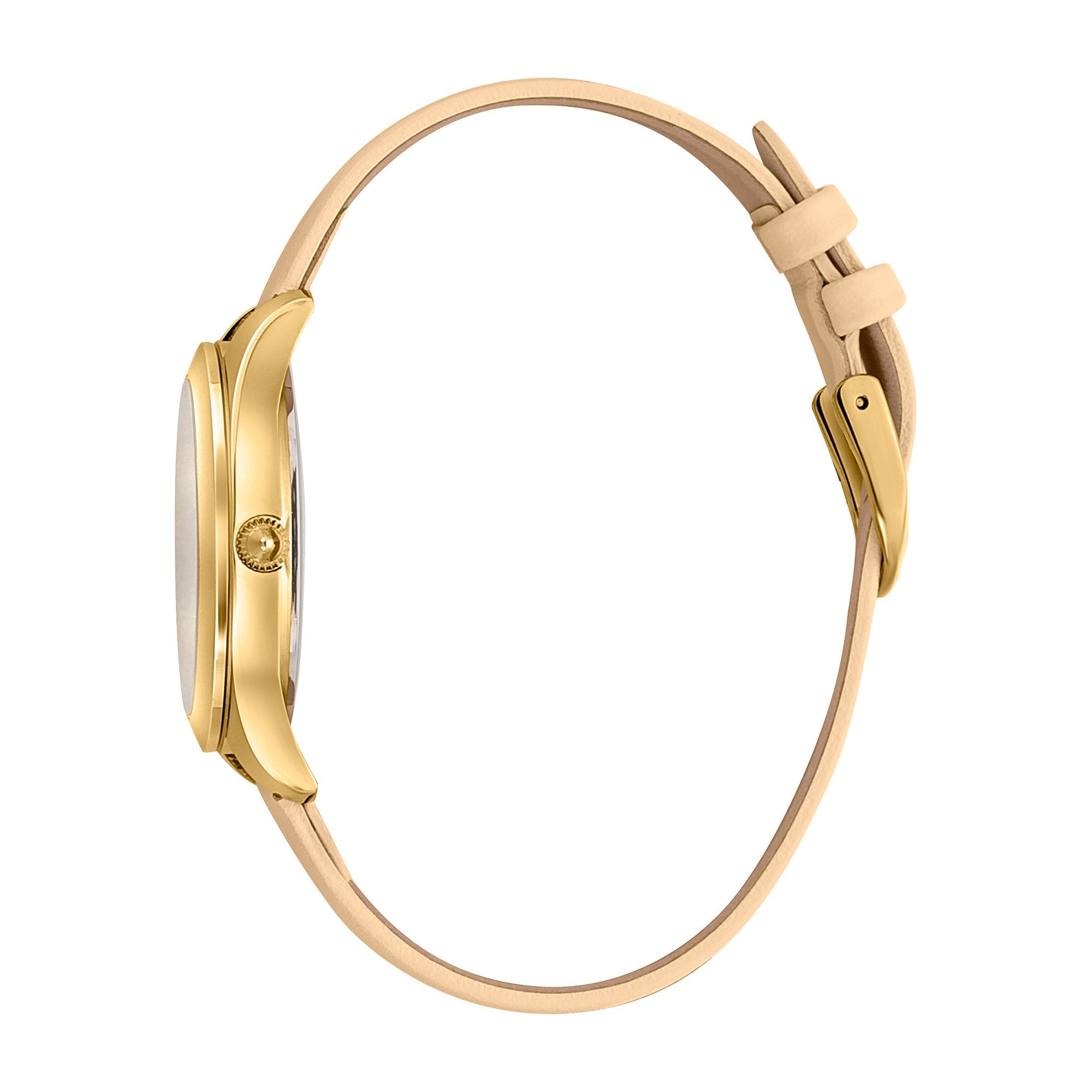 Just Cavalli Pantera Leather Beige Gold