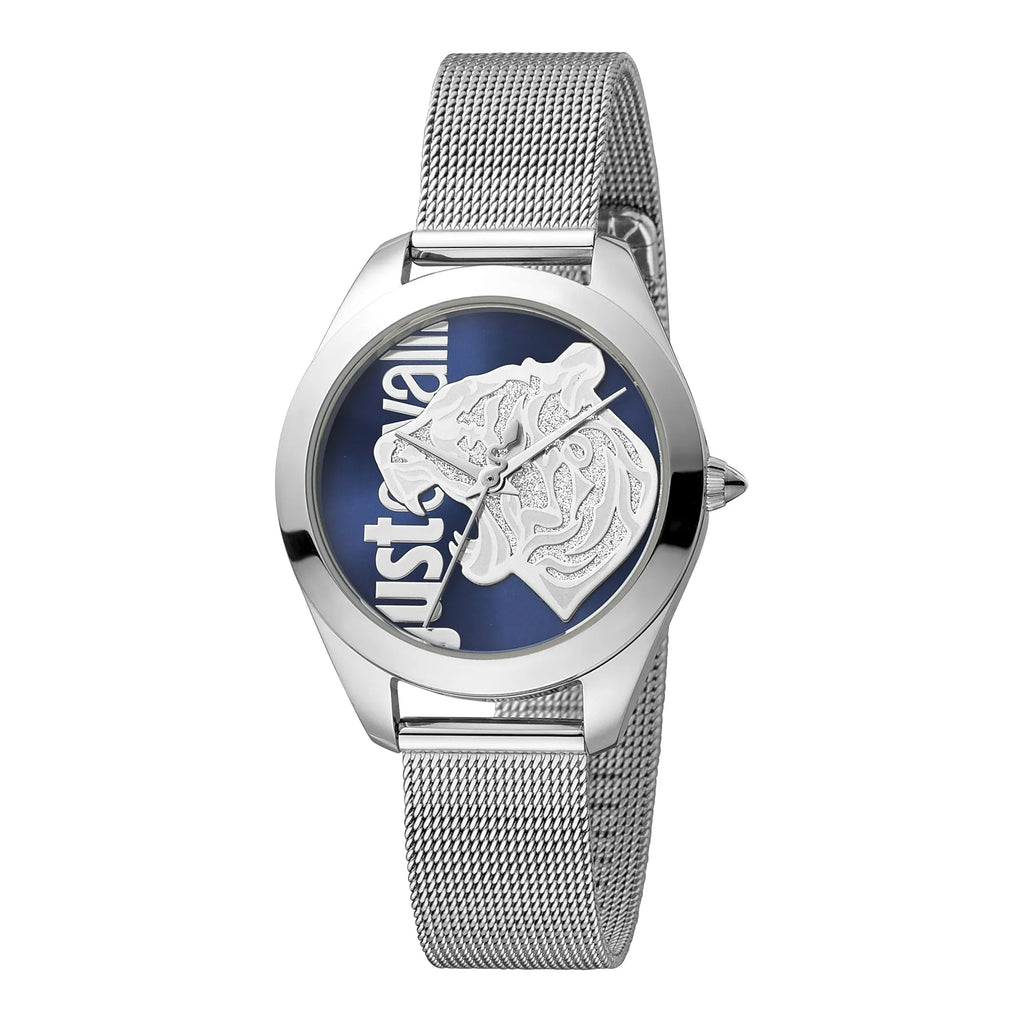 Just Cavalli Pantera Silver Blue