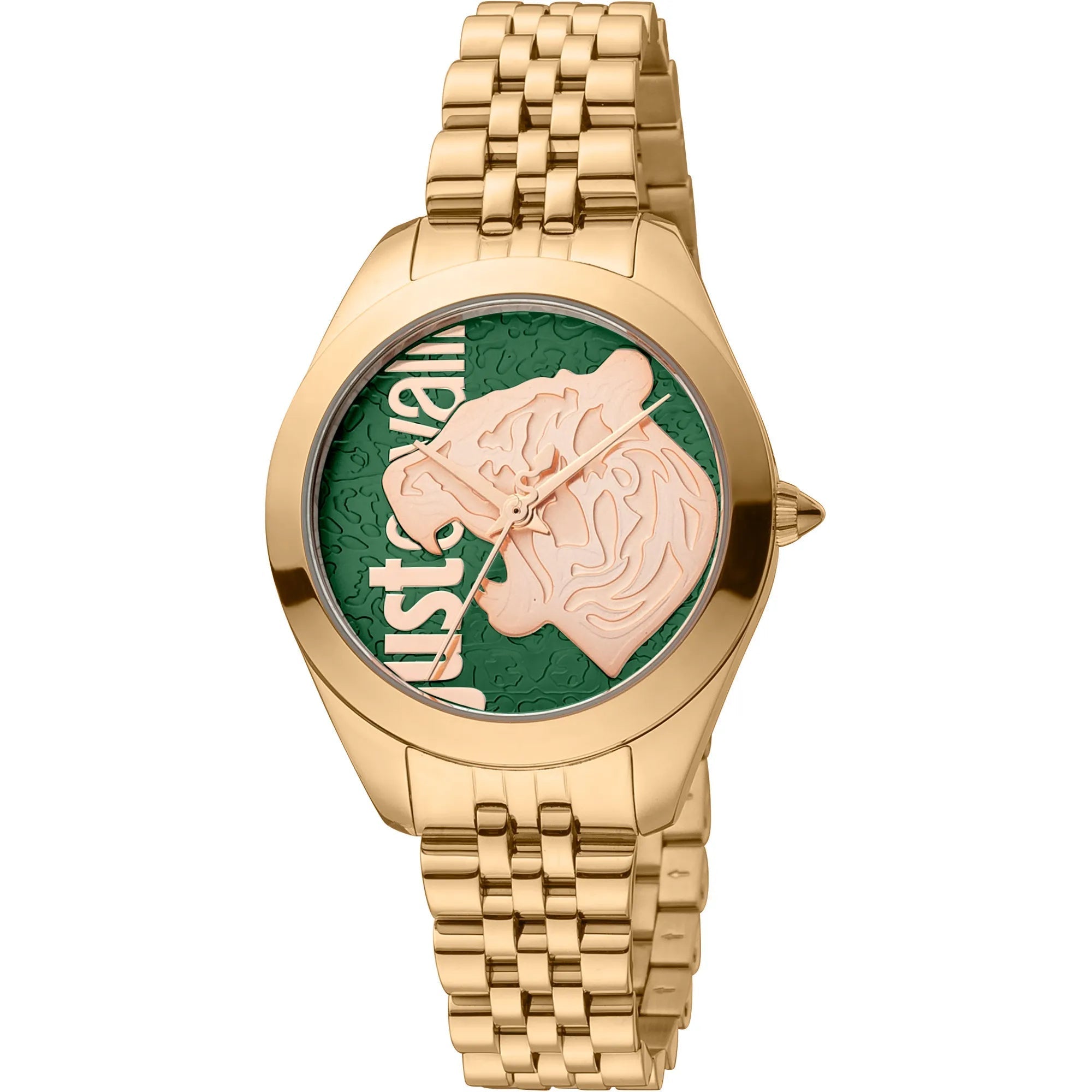 Just Cavalli Pantera Rose Gold Green
