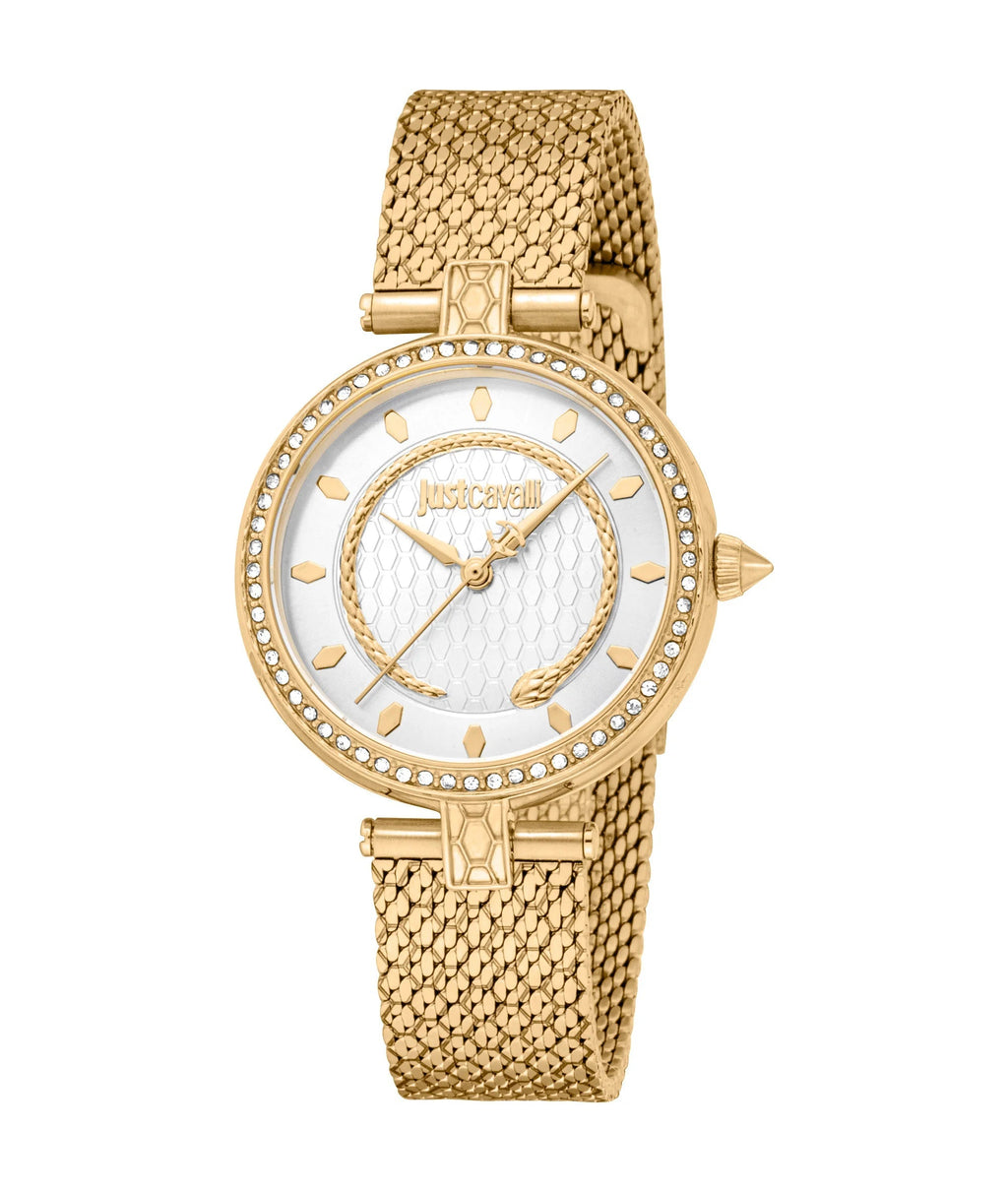 Just Cavalli Obsessive Snake Gold Silver