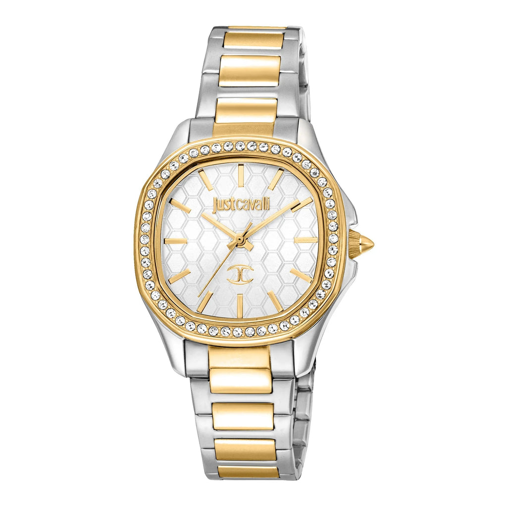 Just Cavalli Quadro 2-Tone Yellow Gold